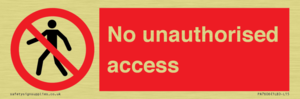 No unauthorised access